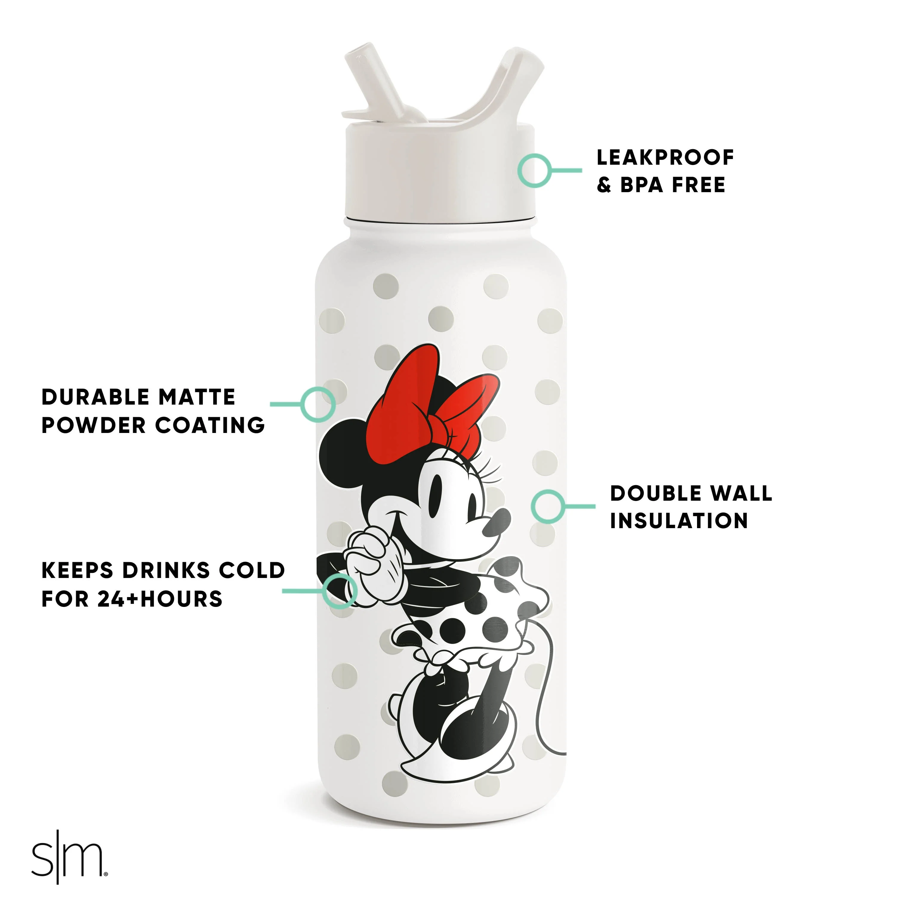 Disney Summit Water Bottle with Straw Lid - Image 3