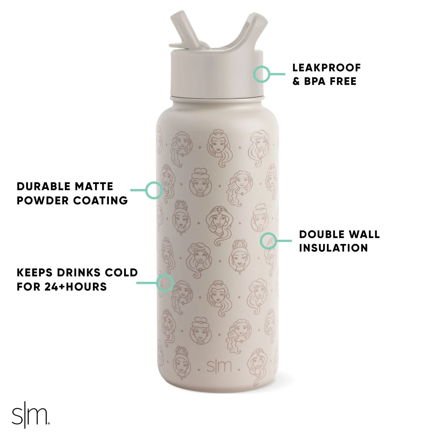 Disney Summit Water Bottle with Straw Lid - Image 2