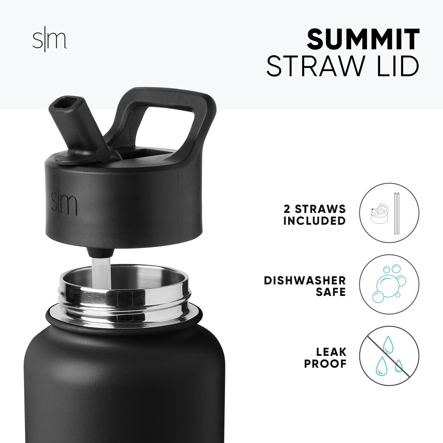 Fortnite Summit Water Bottle with Straw Lid - Image 3