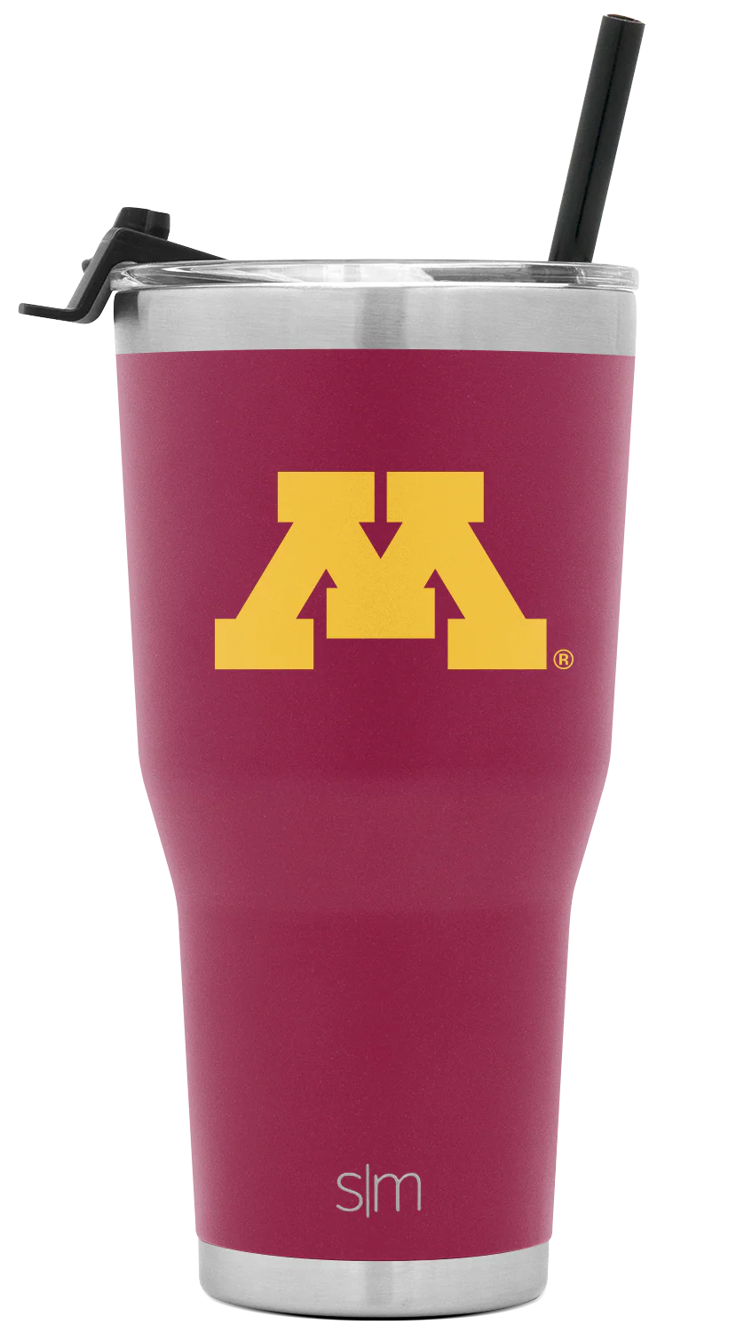 Collegiate Cruiser Tumbler with Flip Lid and Straw